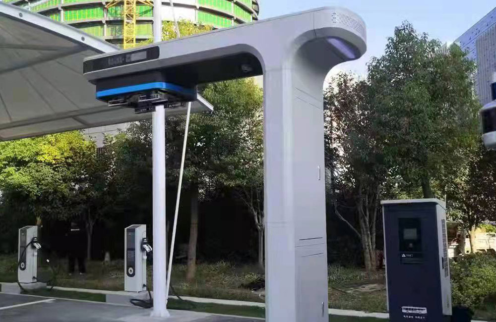 Интеллектуальный остров Чжэнчжоу-полностью автоматическая беспилотная станция микроциркуляторного автомобиля
